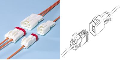 JST 系列名称 MWP CONNECTOR防水件产品图示