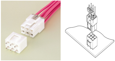 系列名称 VL Connector (W to B)线对板连接器产品图示